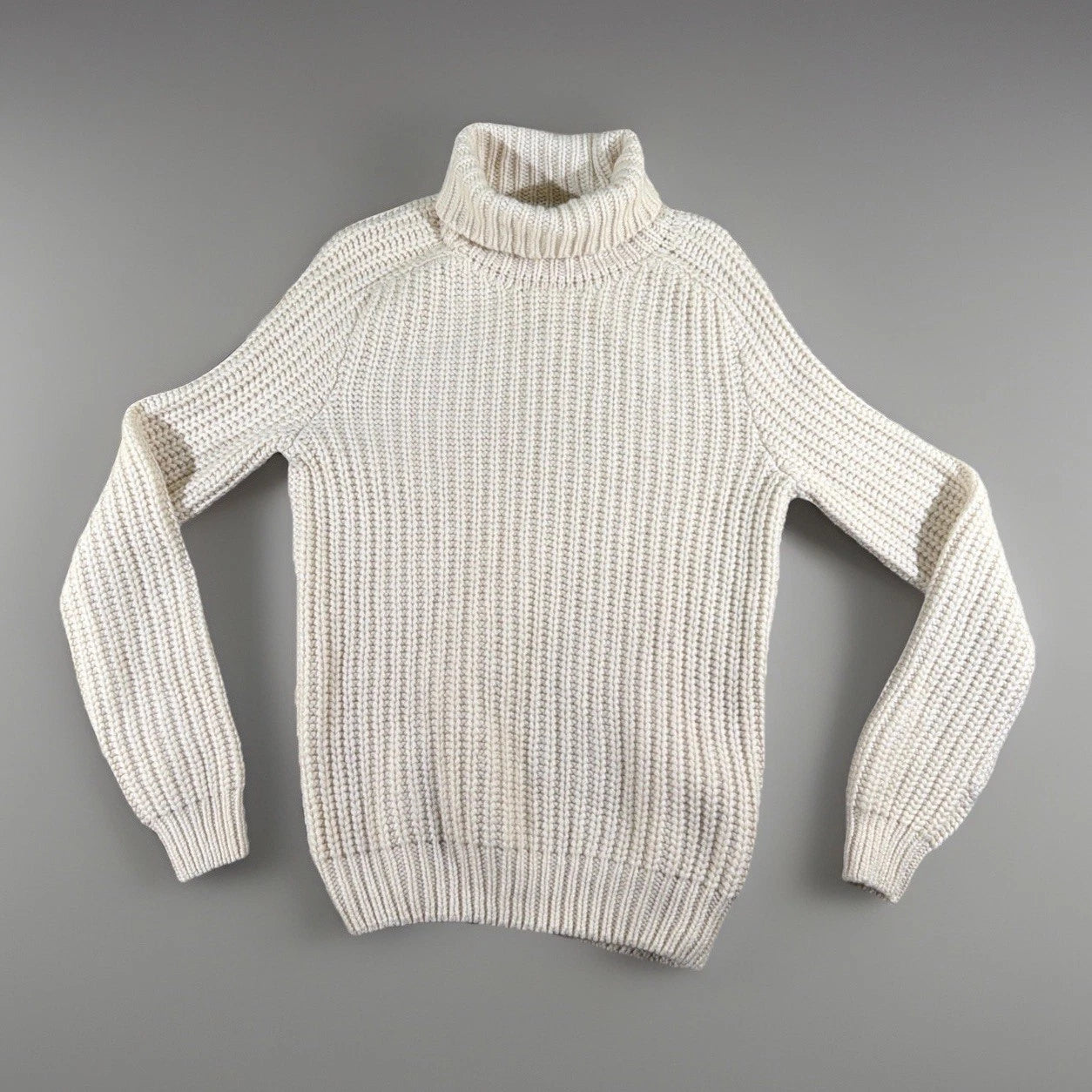 HUGO BOSS turtleneck sweater is a men's cashmere pullover in White Color