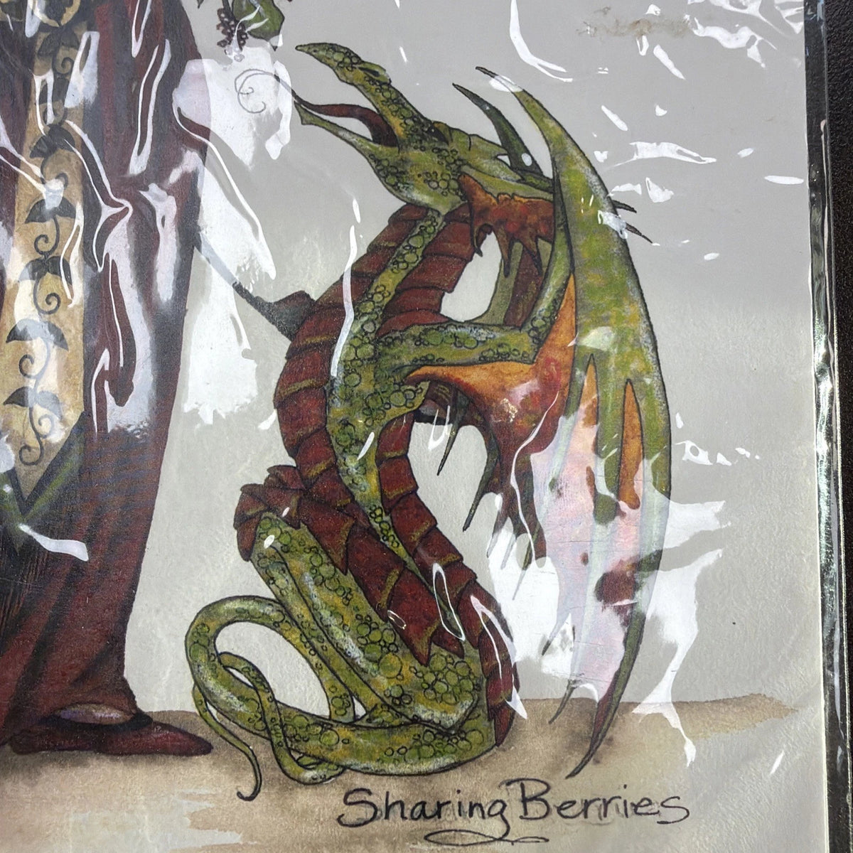 Sharing Berries Print by Fantasy Artist Amy Brown   8.5 x 11