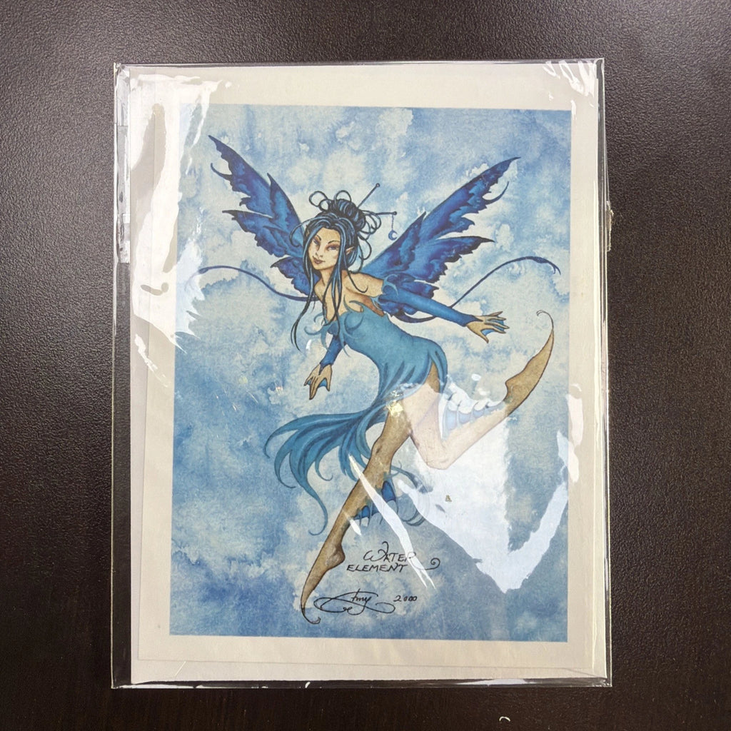 Amy Brown - Water Element - Matted - SIGNED - RARE Collectible Art