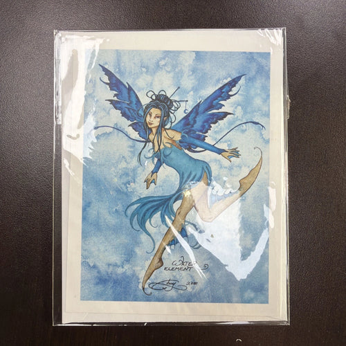 Amy Brown - Water Element - Matted - SIGNED - RARE Collectible Art
