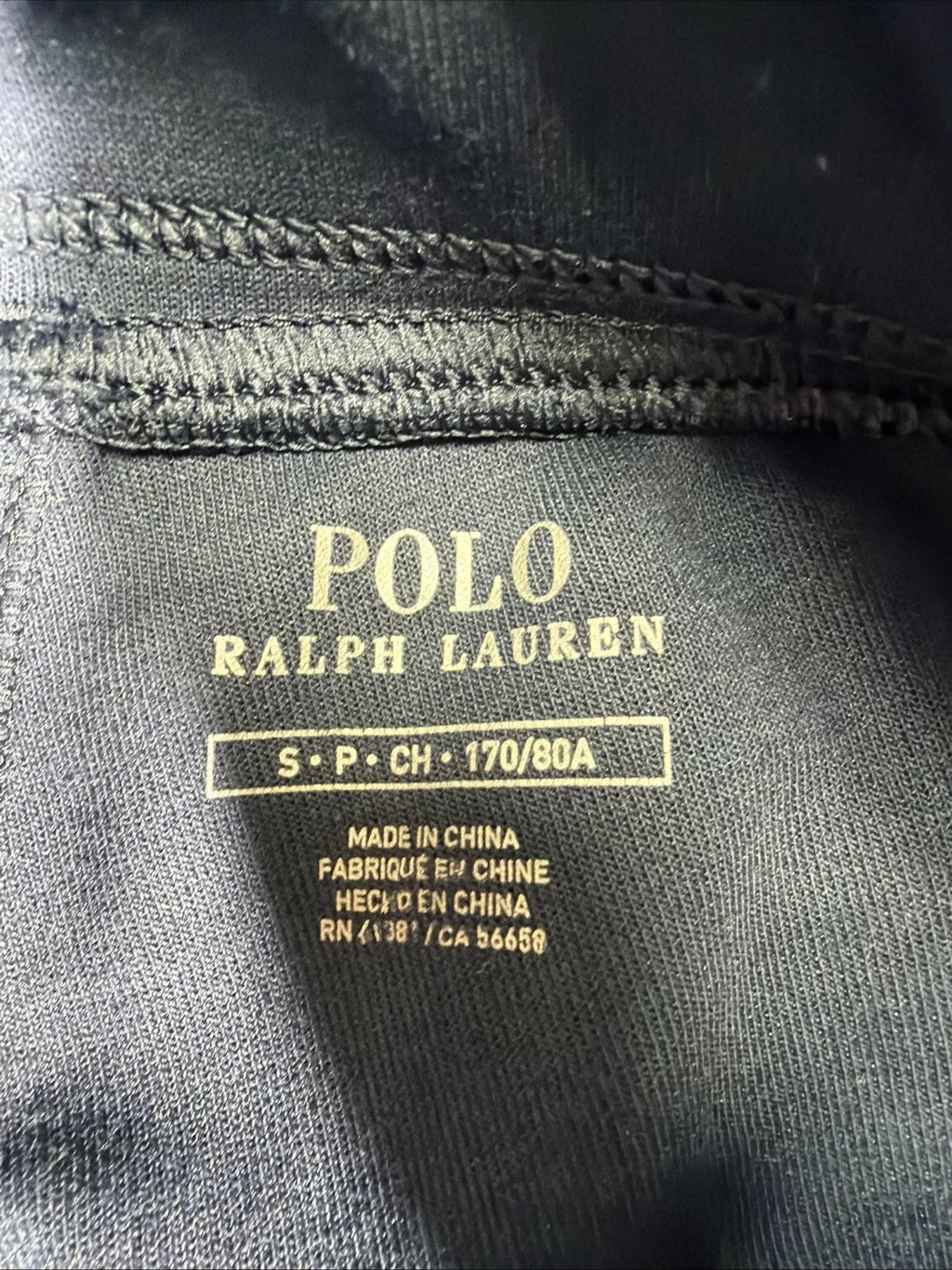 Polo Ralph Lauren Men's Navy Colorblock Side Logo Double Knit Logo Jogger Pants