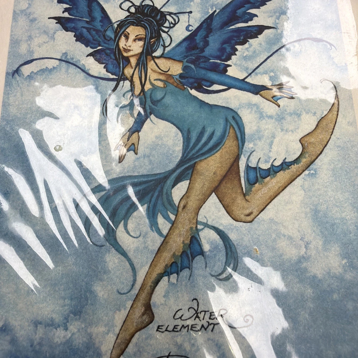 Amy Brown - Water Element - Matted - SIGNED - RARE Collectible Art