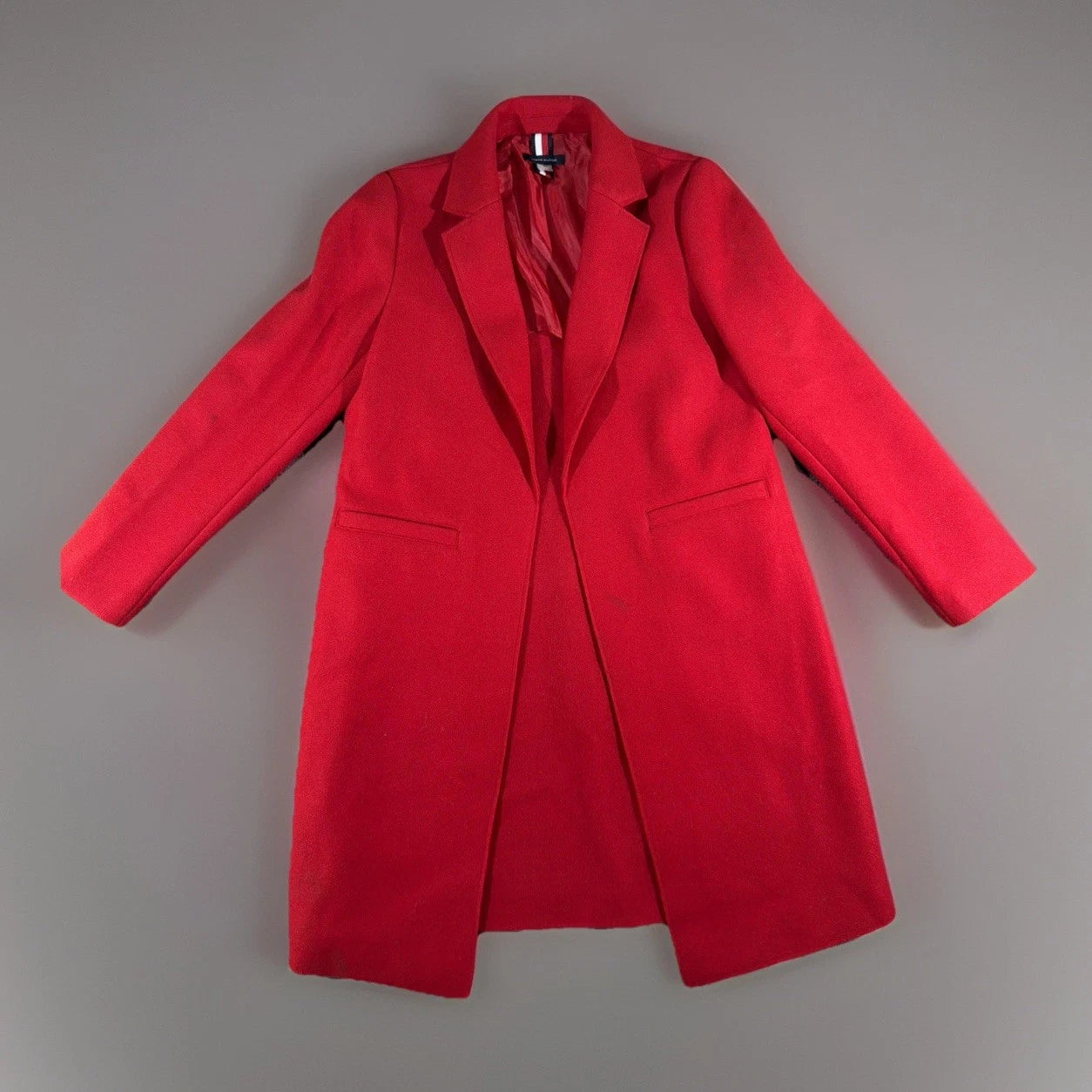 Tommy Hilfiger blazer notched lapel and a classic RED FASHION UNIQUE URBAN STYLE