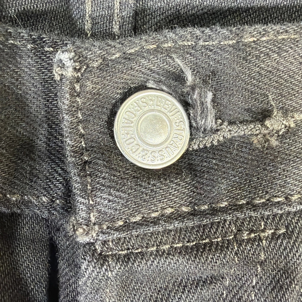 Levis 501 Made in USA Jeans 42x32 Men’s White Oak Cone Denim Black XXL Size