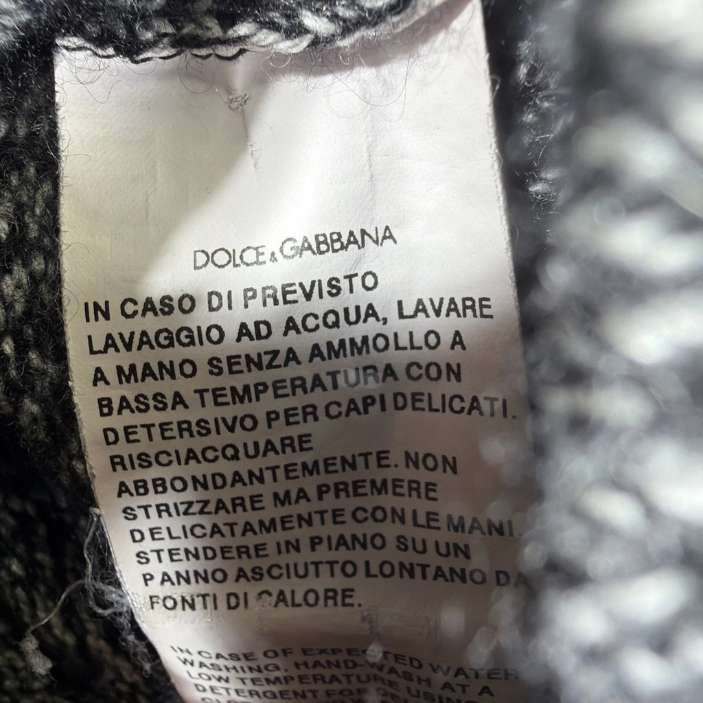 Dolce & Gabbana Boy's Crown King Cashmere Sweater Gray | Sz 50