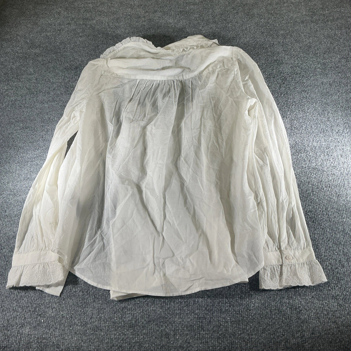 polo country ralph lauren shirt Girls 16 White Ruffled Cotton Voile Top Set Spec
