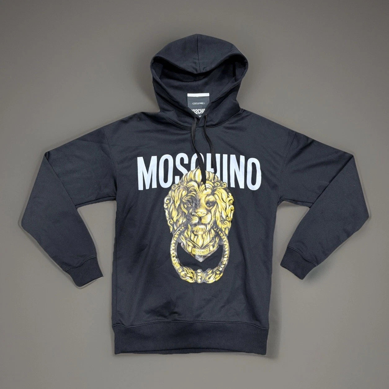 Moschino  hooded sweatshirt BLACK REAR FASHION SIZE 34 USA
