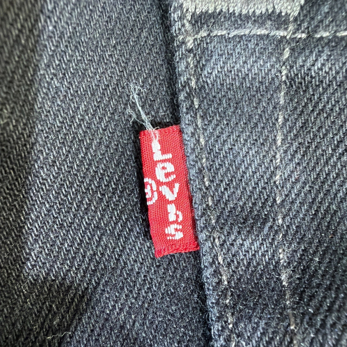 Levis 501 Made in USA Jeans 42x32 Men’s White Oak Cone Denim Black XXL Size
