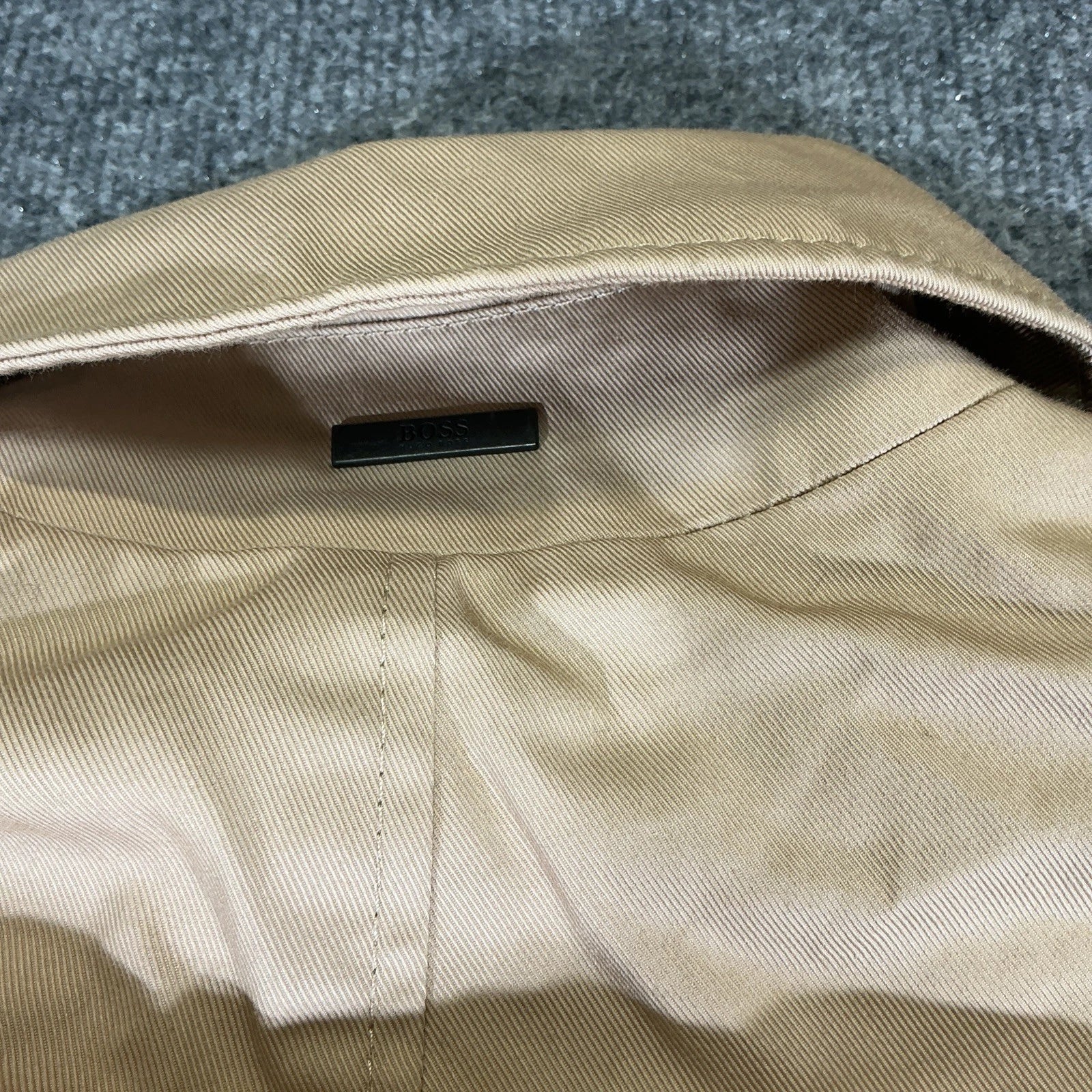 Tan Hugo Boss Trench Coat