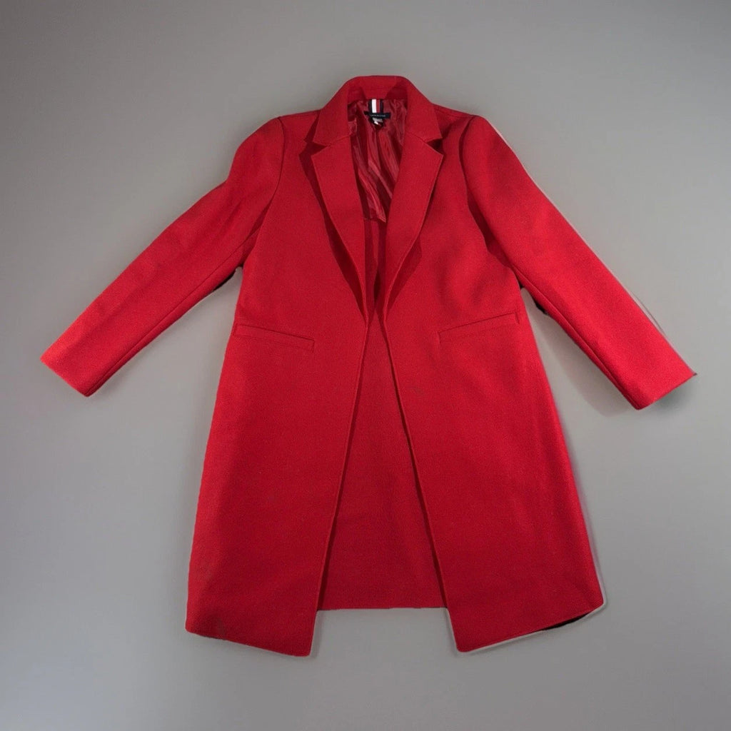Tommy Hilfiger blazer notched lapel and a classic RED FASHION UNIQUE URBAN STYLE