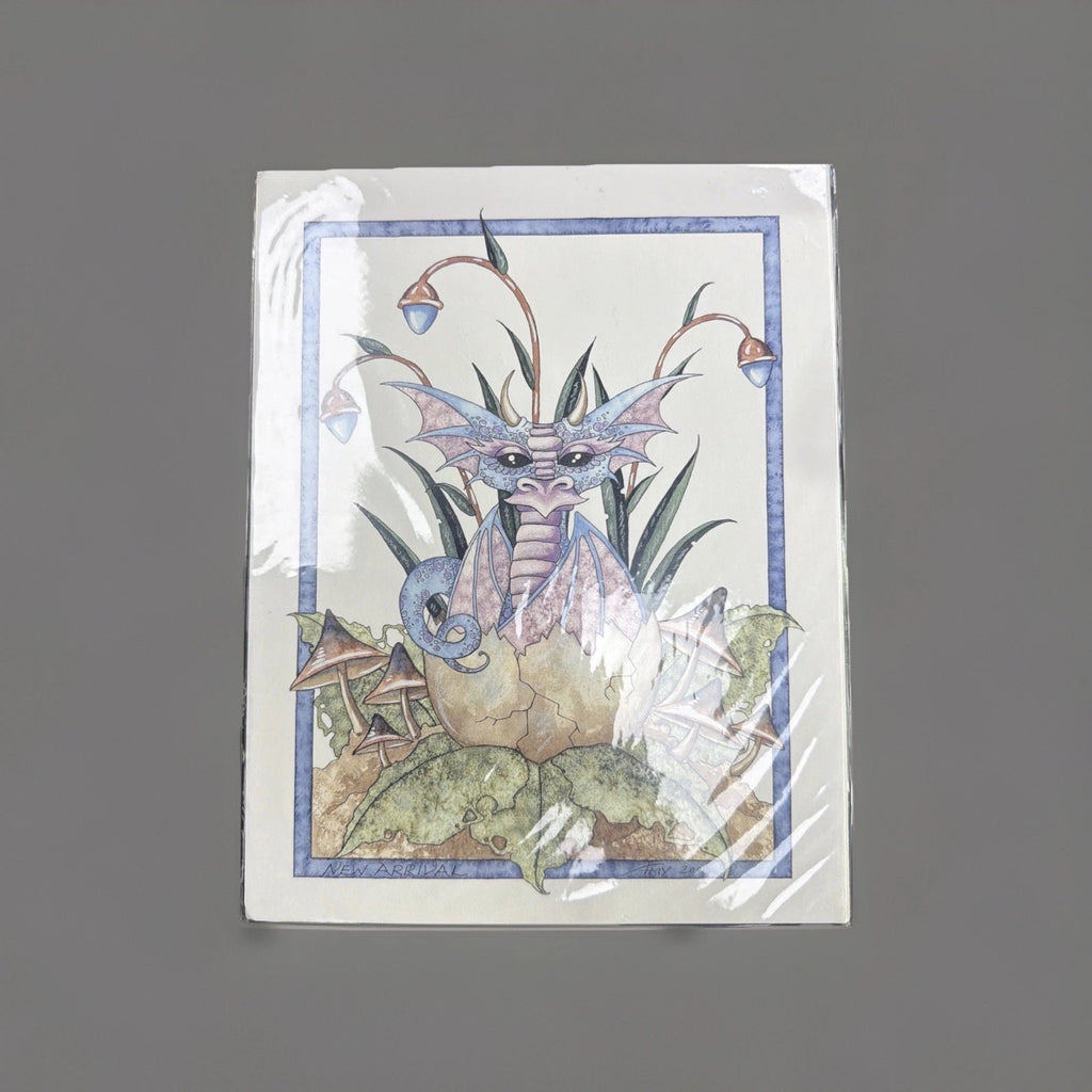 Spike Dragon Butterfly Signed Print by James Brown With Hand Signed Autograph