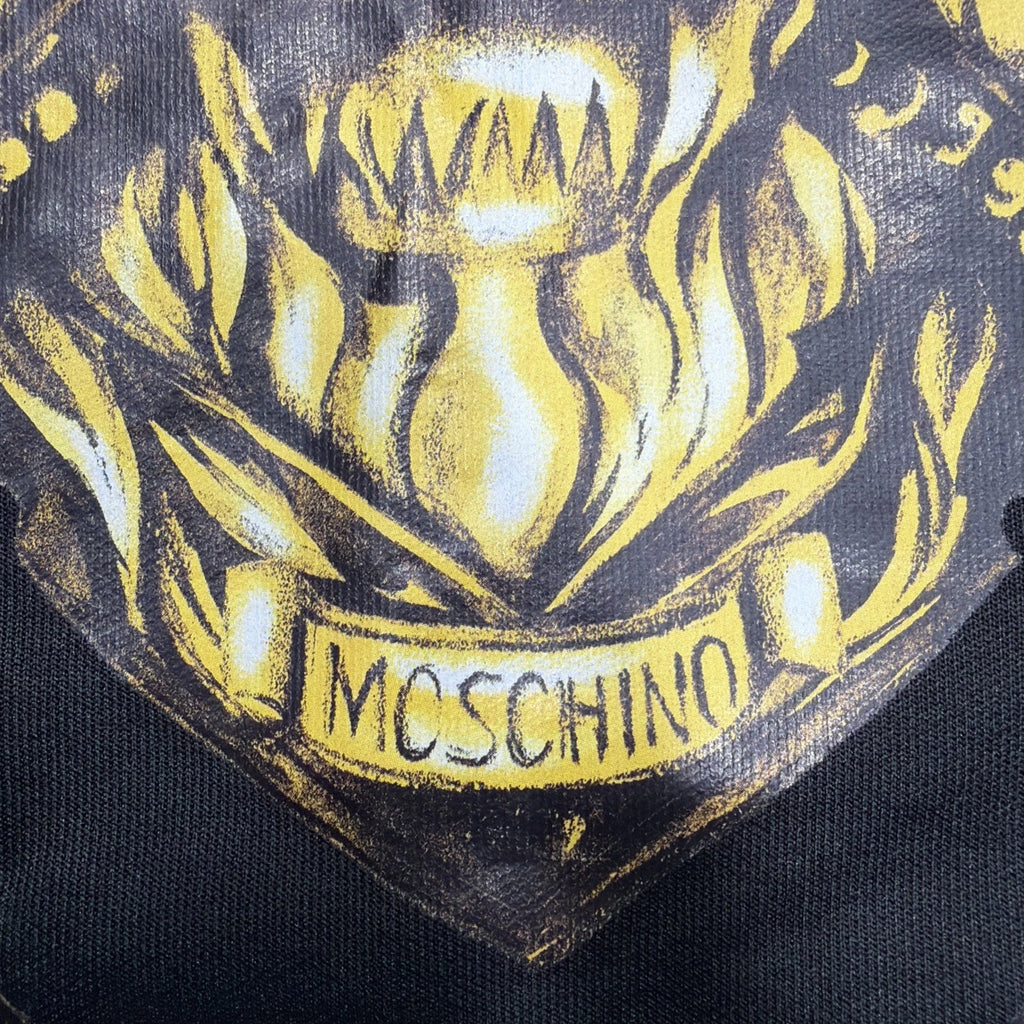Moschino  hooded sweatshirt BLACK REAR FASHION SIZE 34 USA