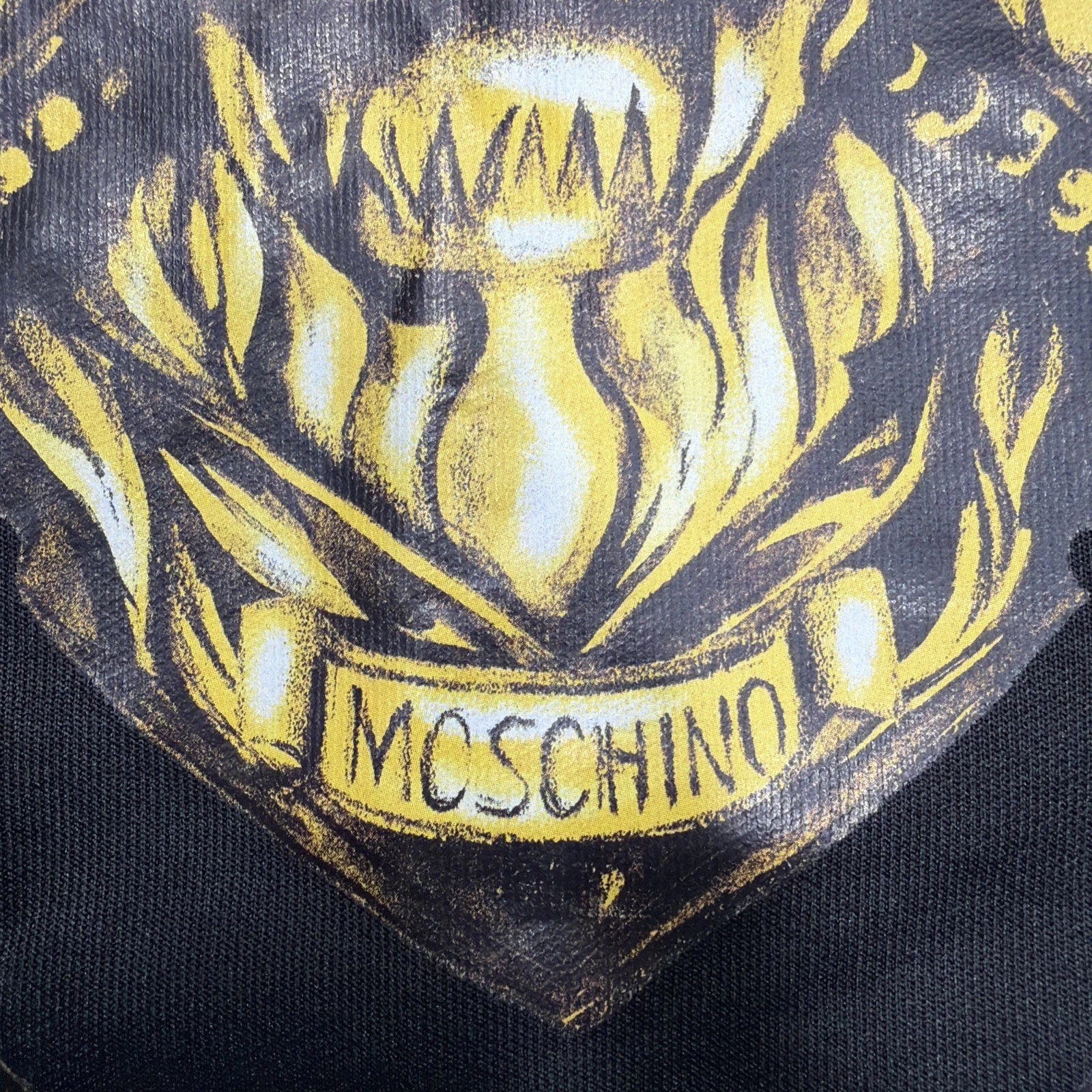 Moschino  hooded sweatshirt BLACK REAR FASHION SIZE 34 USA