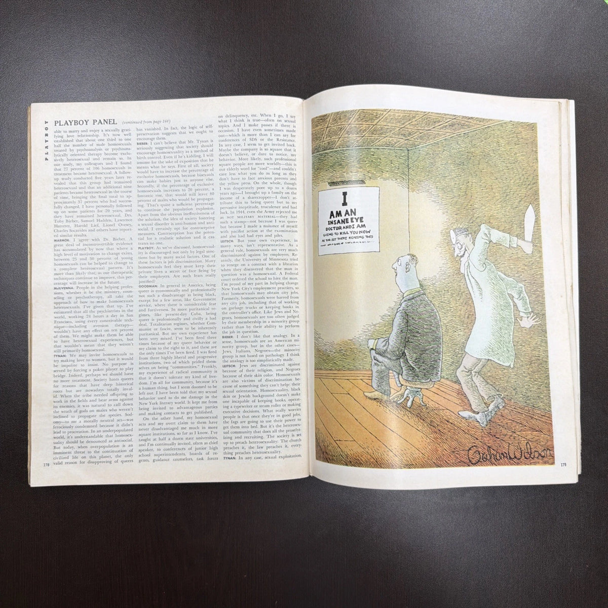 VINTAGE PLAYBOY MAGAZINE APRIL 1971, CHRIS CRANSTON CENTER, HOMOSEXUALS, VERY G
